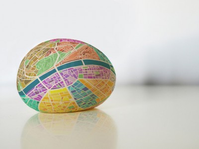 Egg map – map of the city on the egg