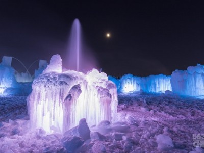 An ice castle opens its gates in Canada